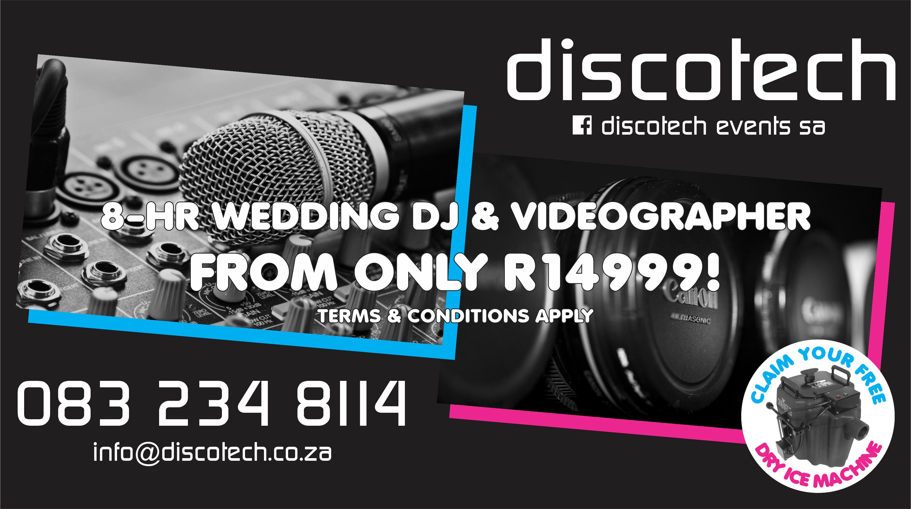 8-hr Wedding DJ &amp; Videographer
